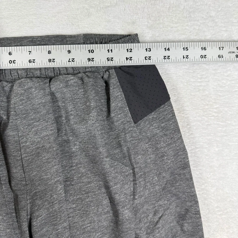 Lululemon Surge Short 6 Mens Small Heathered Black Gray Running Athletic Liner
